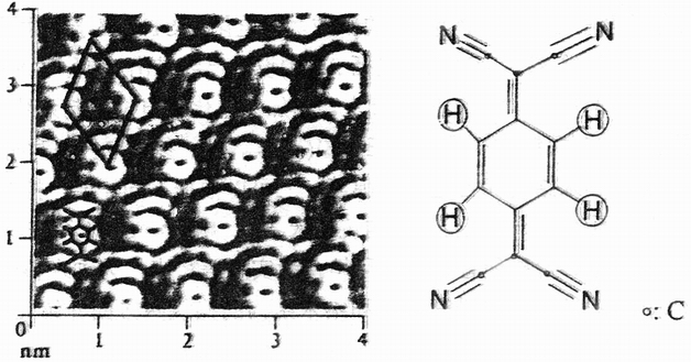 TCNQ的高分辨STM图像